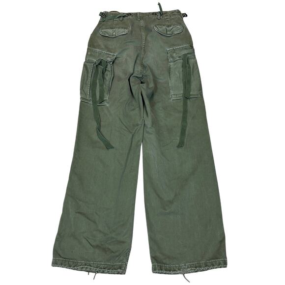 Vintage 60s OG 107 Wind Resistant Field Shell Trousers 30x31 Military Baggy - Picture 3 of 14